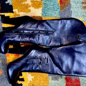 Jessica Simpson leather moto riding boots